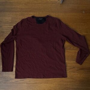 Banana Republic Deep Red Long Sleeve Tee
